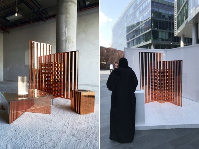 Алжуд Лутах в своих изделиях копирует традиционную арабскую архитектуру