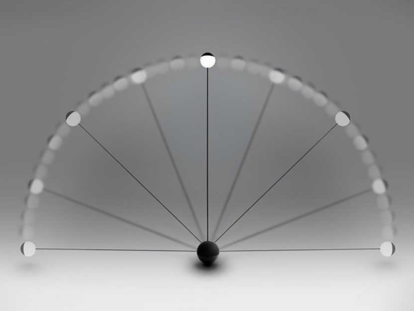 Австралийский дизайнер создал светильник-маятник