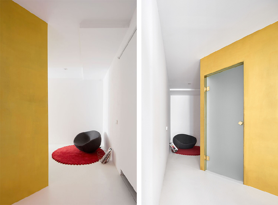 Архитекторы из Барселоны построили желтые кубы в дуплексе